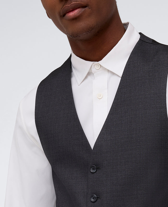 Kenneth Cole Reaction Ready Flex Slim-Fit Suit Separate Vest