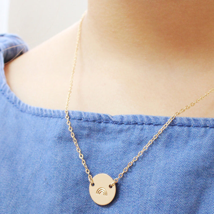 taudrey kids fun symbol mini coin necklace