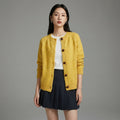 Cardigan maille col rond boutons ample gris - Koreanxwear - Taille One Size