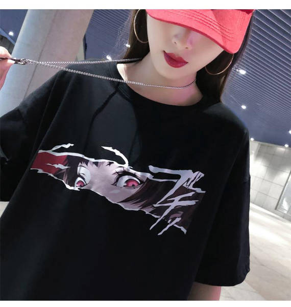 T Shirt Coréen Manga Fille