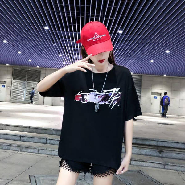 T Shirt Coréen Yeux Manga