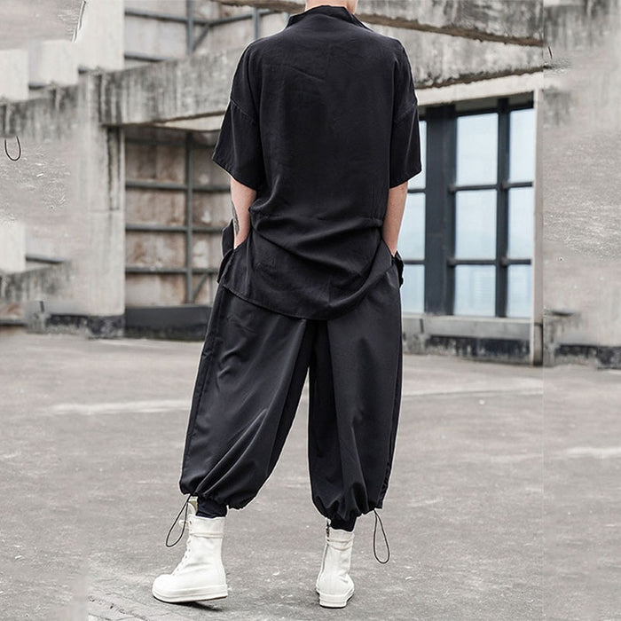 Korean Black Harajuku Set