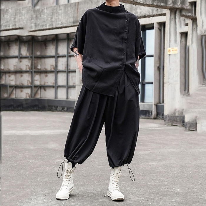 Korean Black Harajuku Set