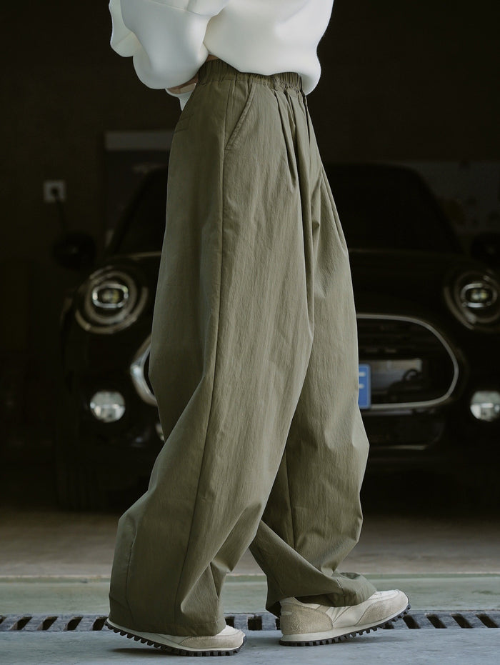 Korean High-Waisted Wide-Leg Pants