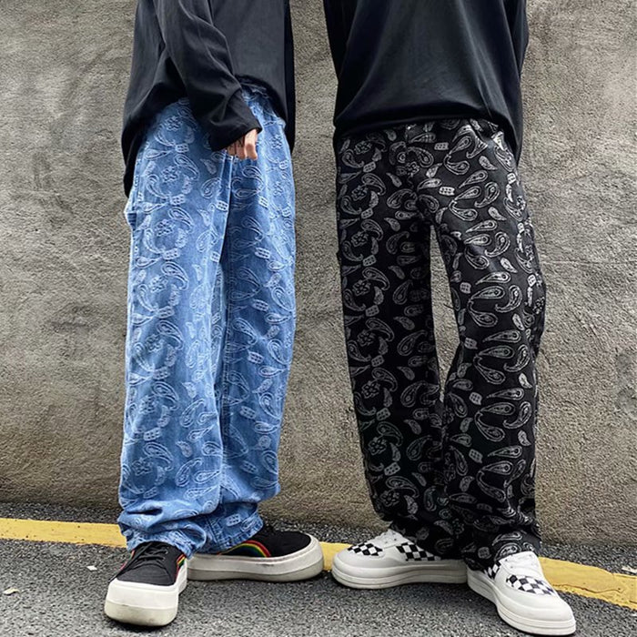 Korean Men's Wide Jeans