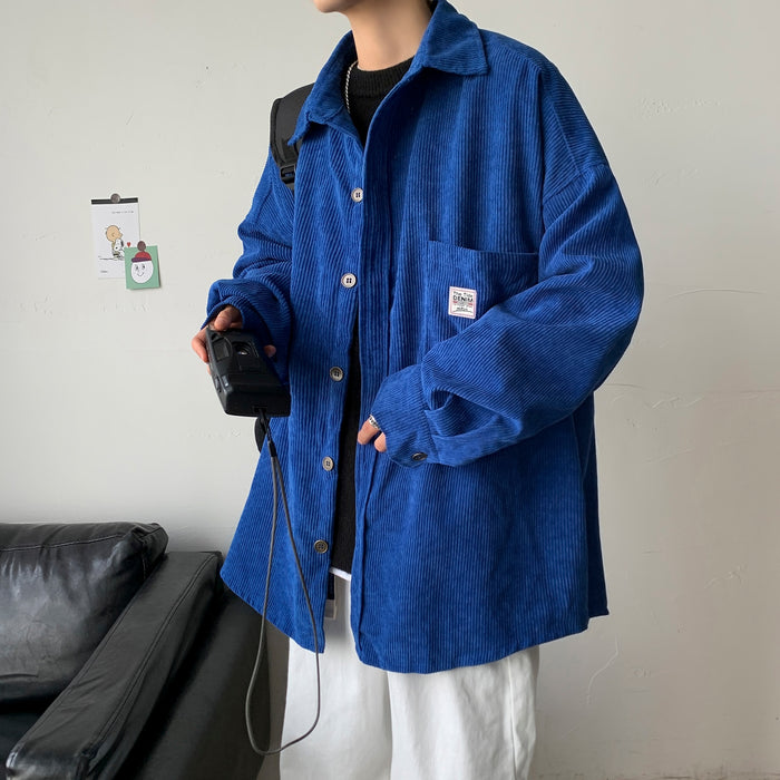 Korean Oversize Velvet Shirt