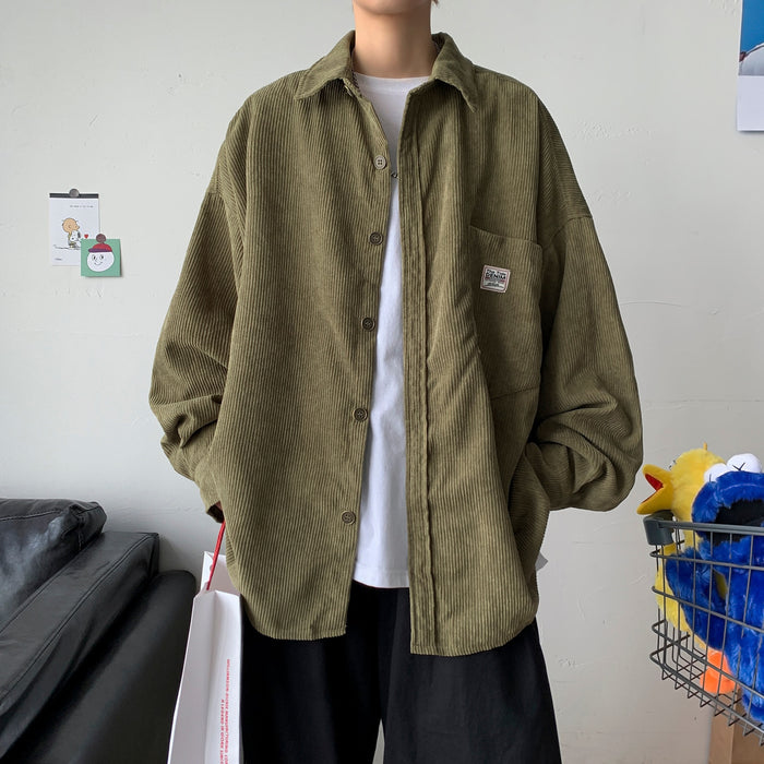 Korean Oversize Velvet Shirt