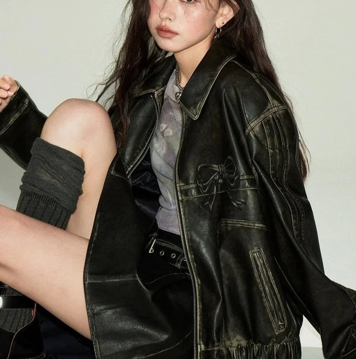 Korean Women's Biker Jacket