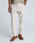 Linen Blend Slim Fit Flat Front Chino Pant
