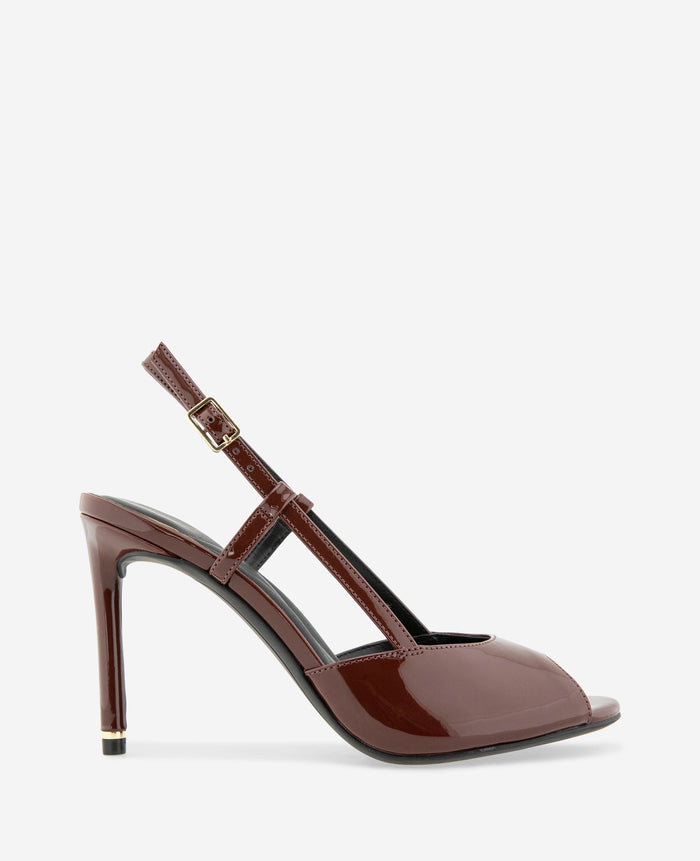Londyn Patent Peep Toe Heel
