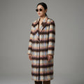 Manteau long oversize en laine marron pour femme - Koreanxwear - Taille S