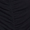 Long Sleeve Center Front Rouched Mockneck Knit Top