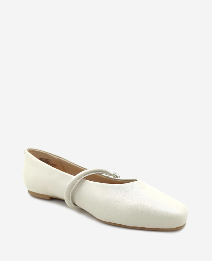 Magnolia Leather Ballet Flat