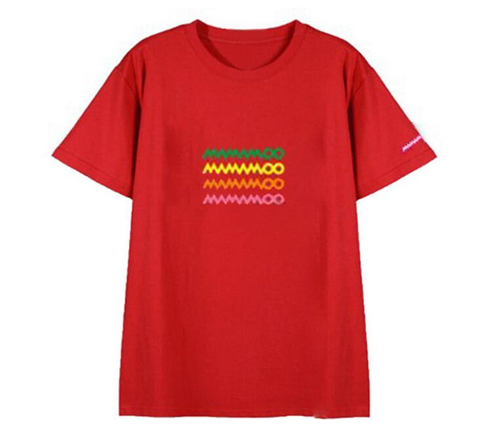 T Shirt Mamamoo Coloré Rouge