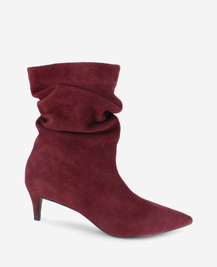 Marsha Suede Kitten Heel Bootie