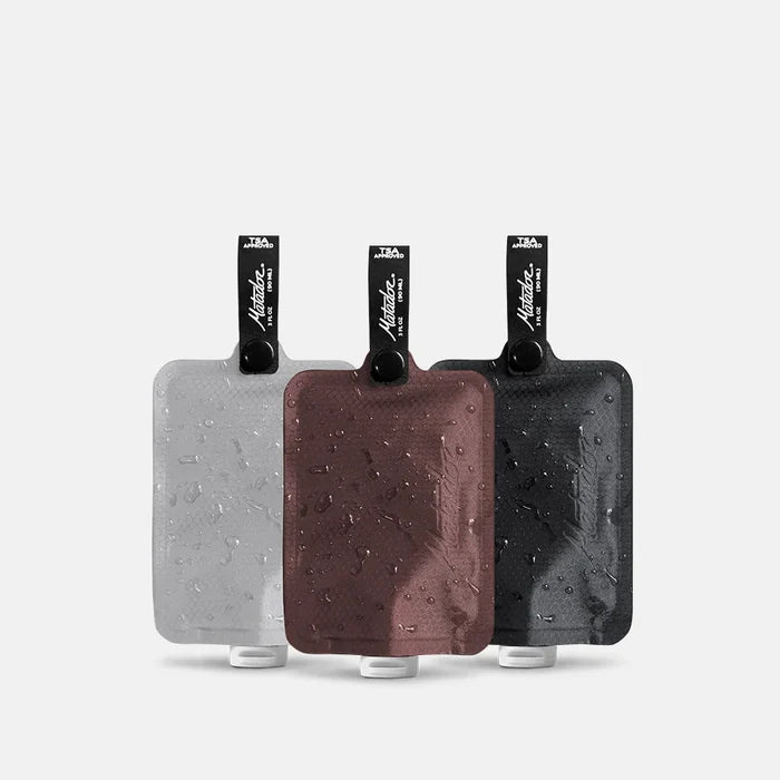 Matador FlatPak Toiletry Bottles 3-pack - Multi2 Charcoal Garnet Arctic