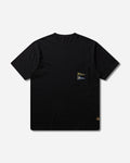 KAPITAL 20/-Jersey Pennant T (3Flags) Black T-Shirts Shortsleeve EK-1223SC BLACK