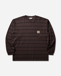 Carhartt WIP L/S Cardona Pocket T-Shirt Cardona Stripe/Natural T-Shirts Longsleeve I037271 3VQGD