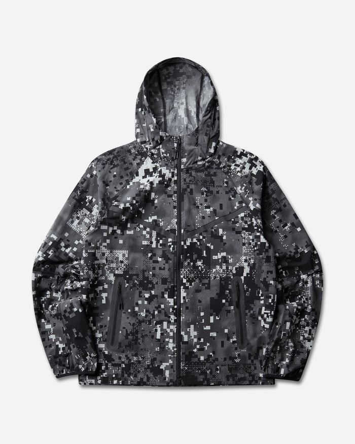 Nike M Nk Tch Df Wvn Wr Fz Jkt Aop Lt Smoke Grey/Black Sweatshirts Hoodies IM5709-077