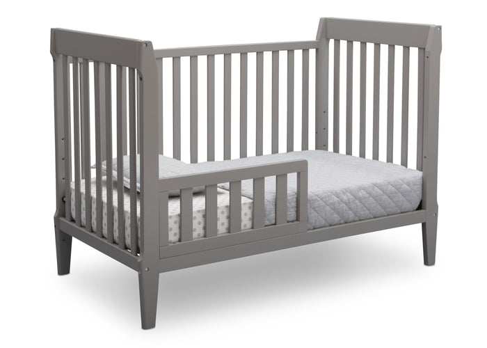 Serta Mid-Century Modern Classic 5-in-1 Convertible Crib Grey (026) Toddler Bed a4a