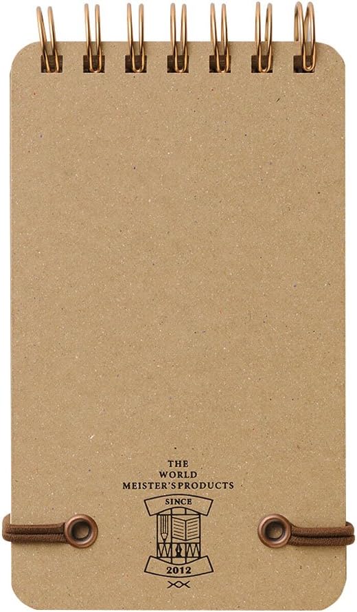 Midori Grain Ring Memo Pad - Black