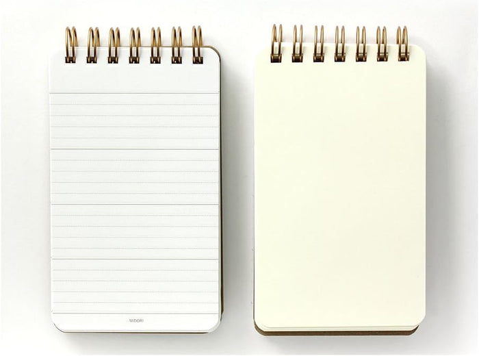 Midori Grain Ring Memo Pad - Black