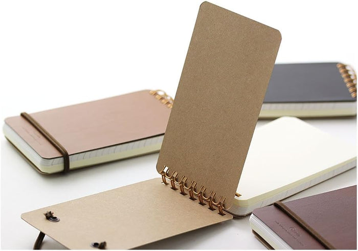 Midori Grain Ring Memo Pad - Black