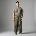 Pantalon large décontracté minimaliste femme - Koreanxwear - Taille M