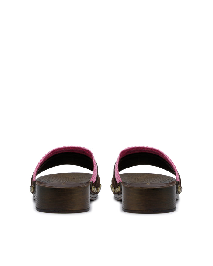 Miri Brown/Pink Suede
