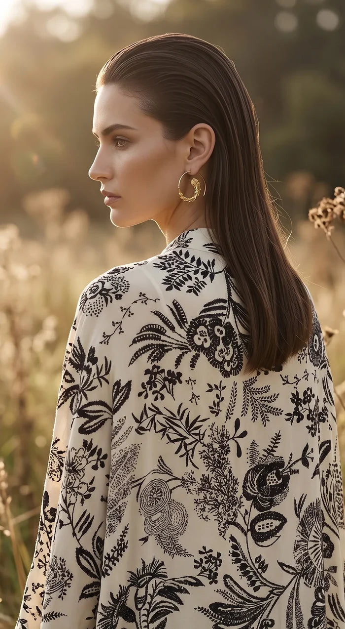 Moonlit Fleur Cape Set