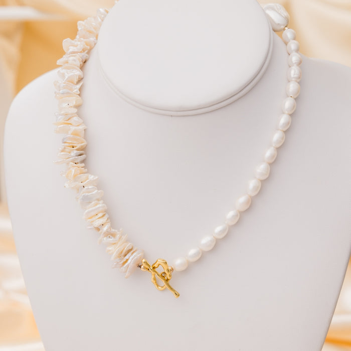 taudrey mother of pearlfection necklace