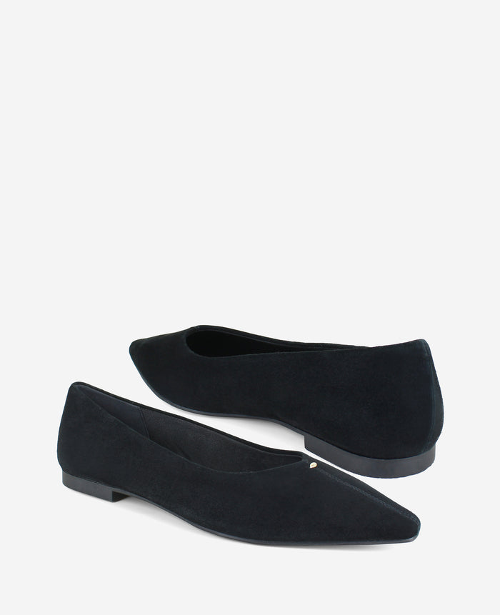 Nala Suede Point Toe Flat
