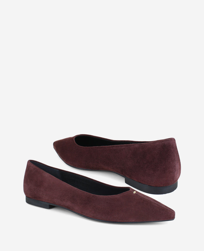 Nala Suede Point Toe Flat