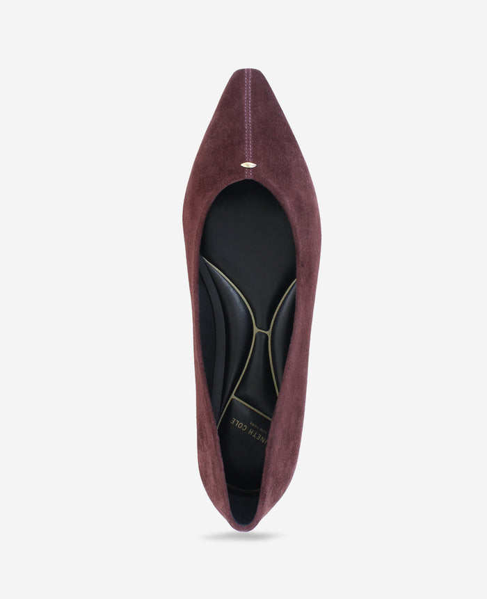Nala Suede Point Toe Flat