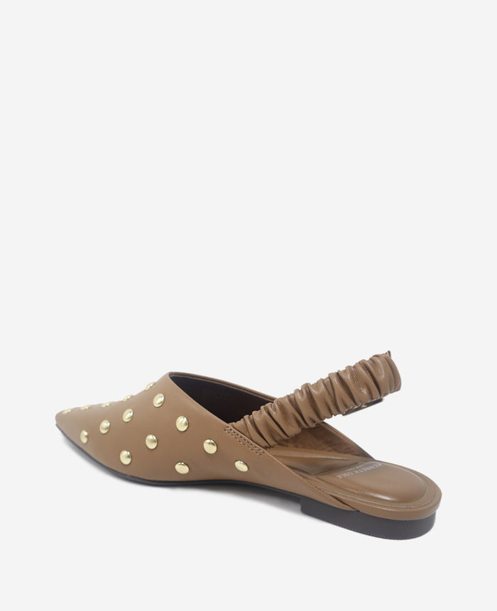 Nicola Studded Leather Slingback Sandal