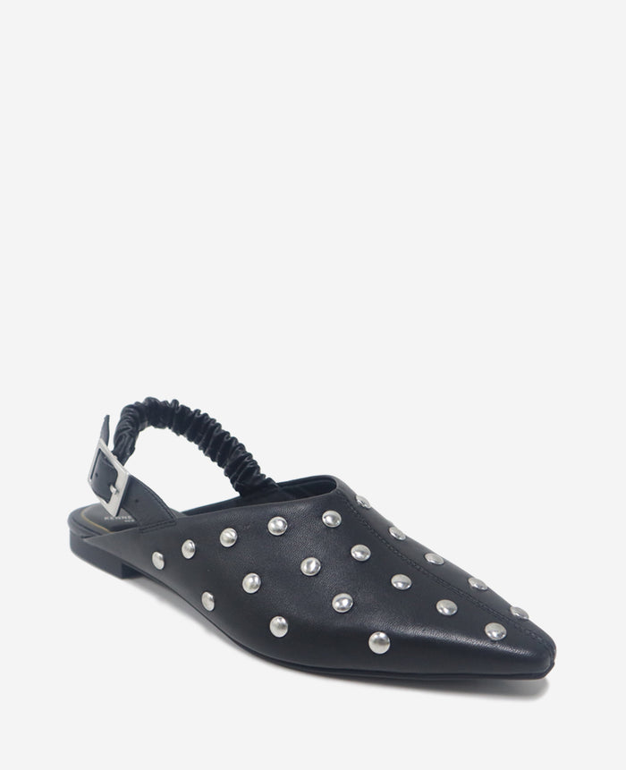 Nicola Studded Leather Slingback Sandal