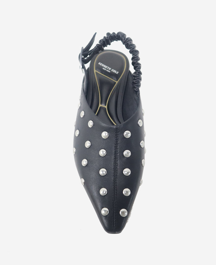 Nicola Studded Leather Slingback Sandal