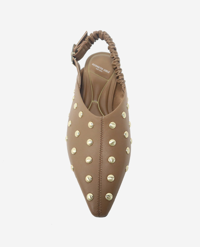 Nicola Studded Leather Slingback Sandal