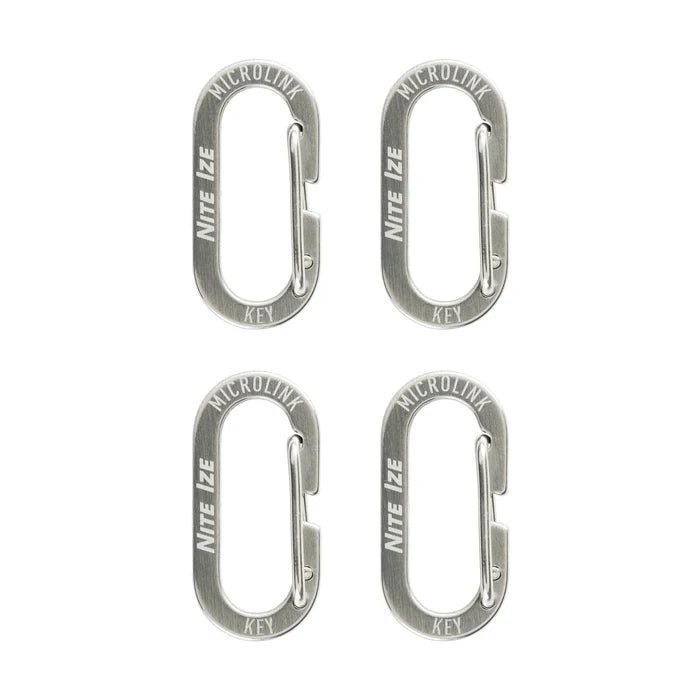 Nite Ize Microlink Carabiner - Stainless 4pk
