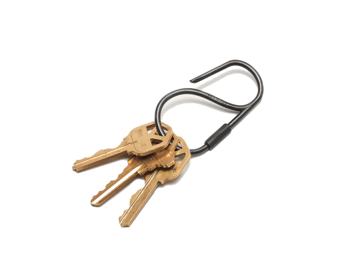 OFFSET KEYRING - VAPOR BLACK