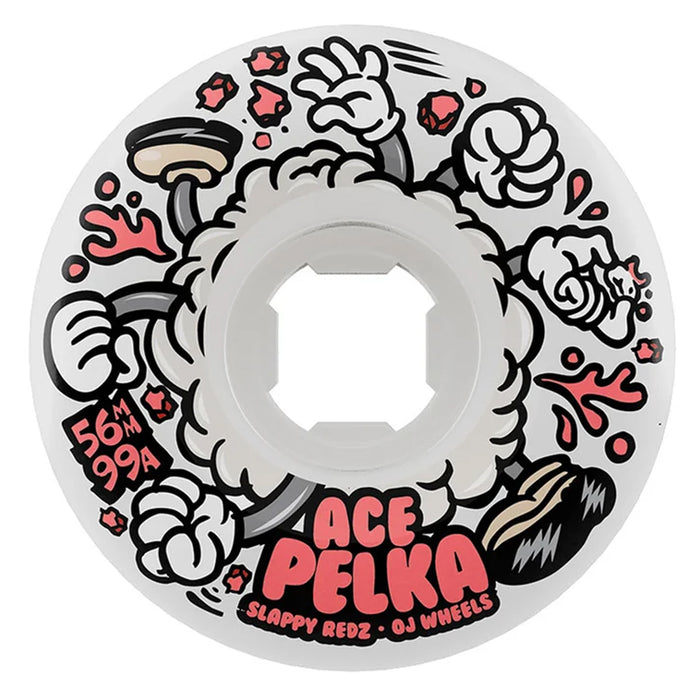 OJ Wheels - Ace Pelka Slappy Redz 2 Elite Chubbies (White)