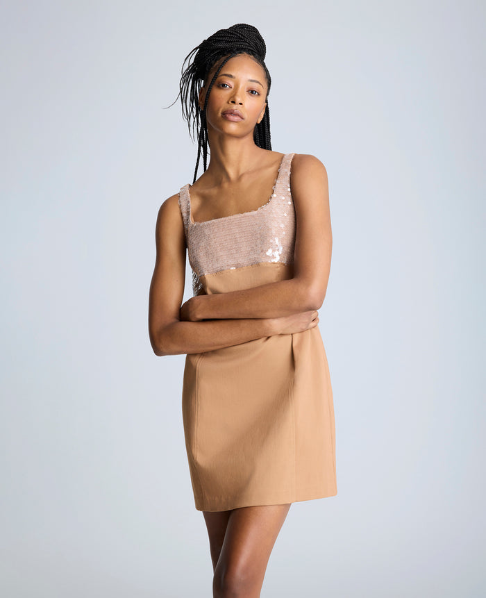 Open Back Strap Shift Dress