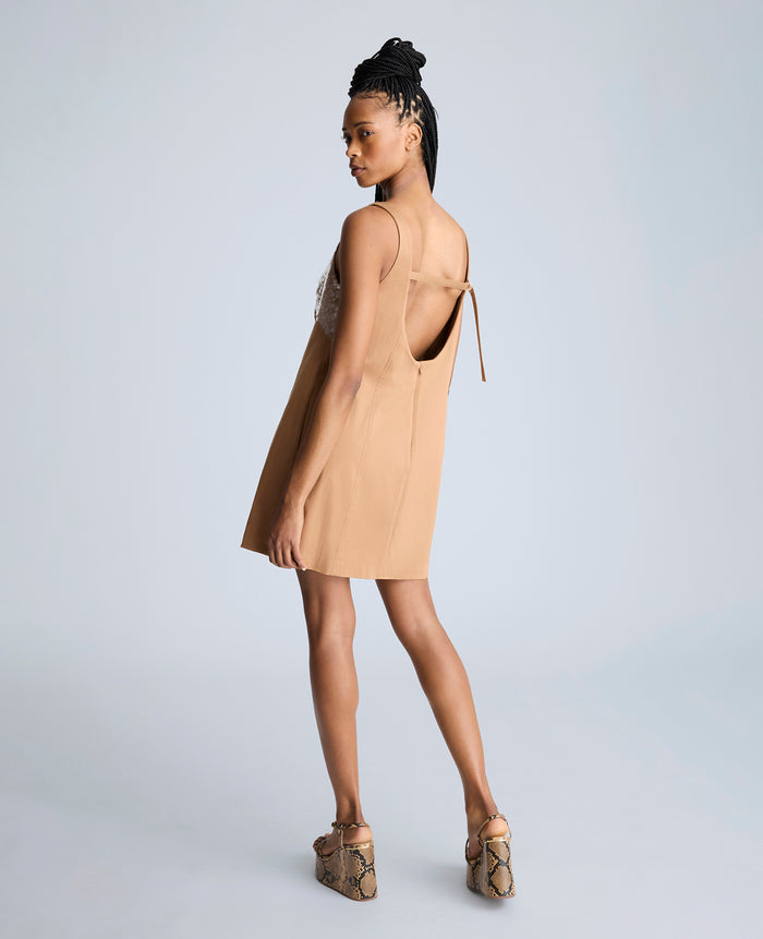 Open Back Strap Shift Dress