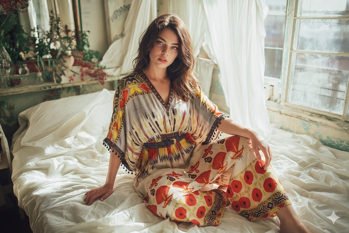Jaani Orange satin silk co ord set