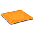 Orange Lick Bowl Mat
