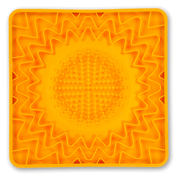 Orange Lick Bowl Mat