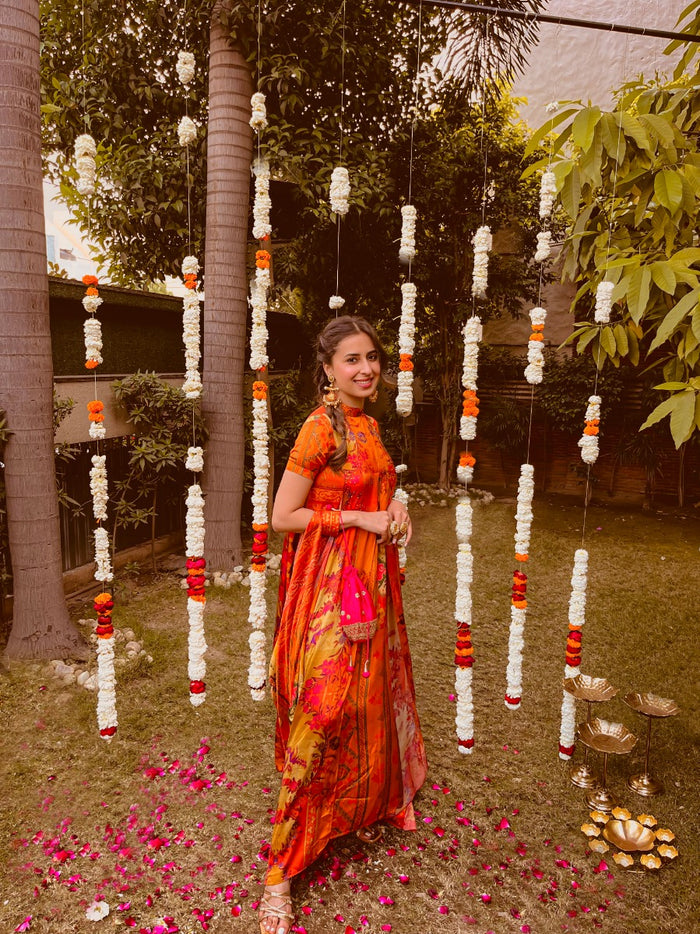 Orange plus size dress Singapore