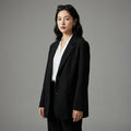 Blazer oversize décontracté femme - K-fashion coréenne noir et kaki - Taille S