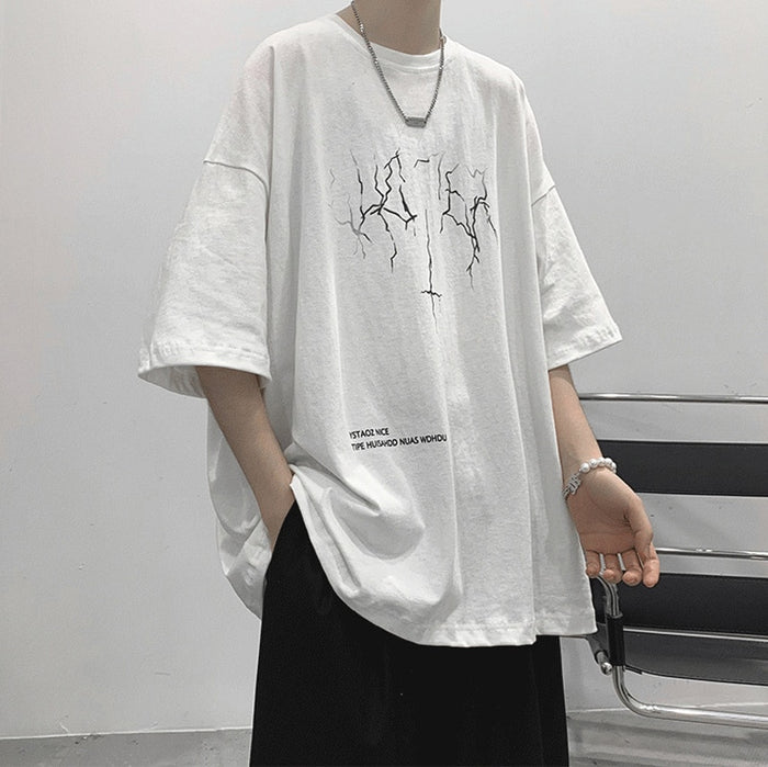 Oversize lightning bolt T-shirt