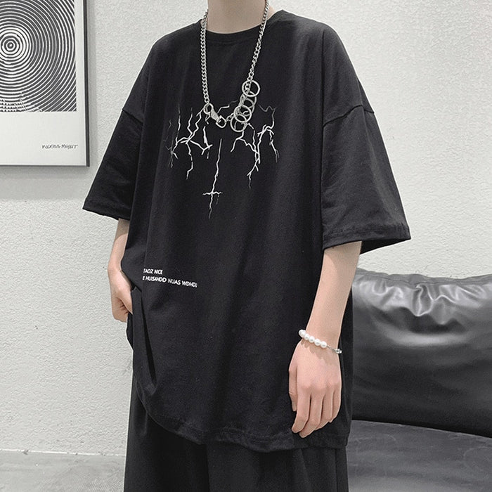 Oversize lightning bolt T-shirt